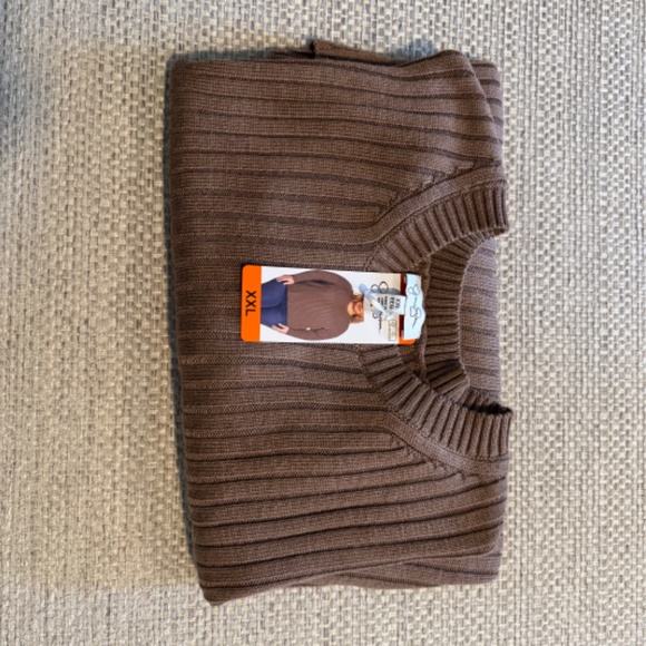 Jessica Simpson Available XL and XXL Ladies' Brown Ribbed Sweater. NEW WITH TAGS - Picture 12 of 16